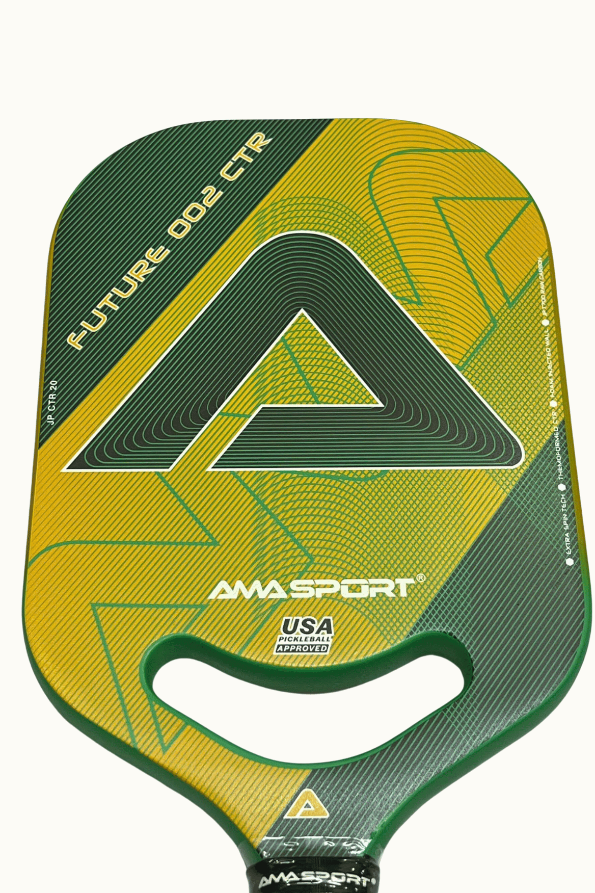 Vợt Pickleball chính hãng AMASPORTS - FUTURE 002 GREEN 20MM Màu xanh